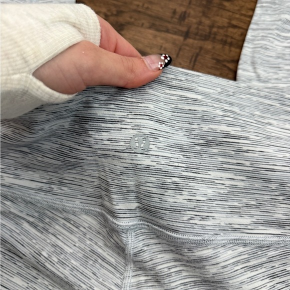 LULULEMON Wunder Under Leggings High Rise 7/8 Tight Gray Alpine White W5AT5S 8 - Picture 3 of 8